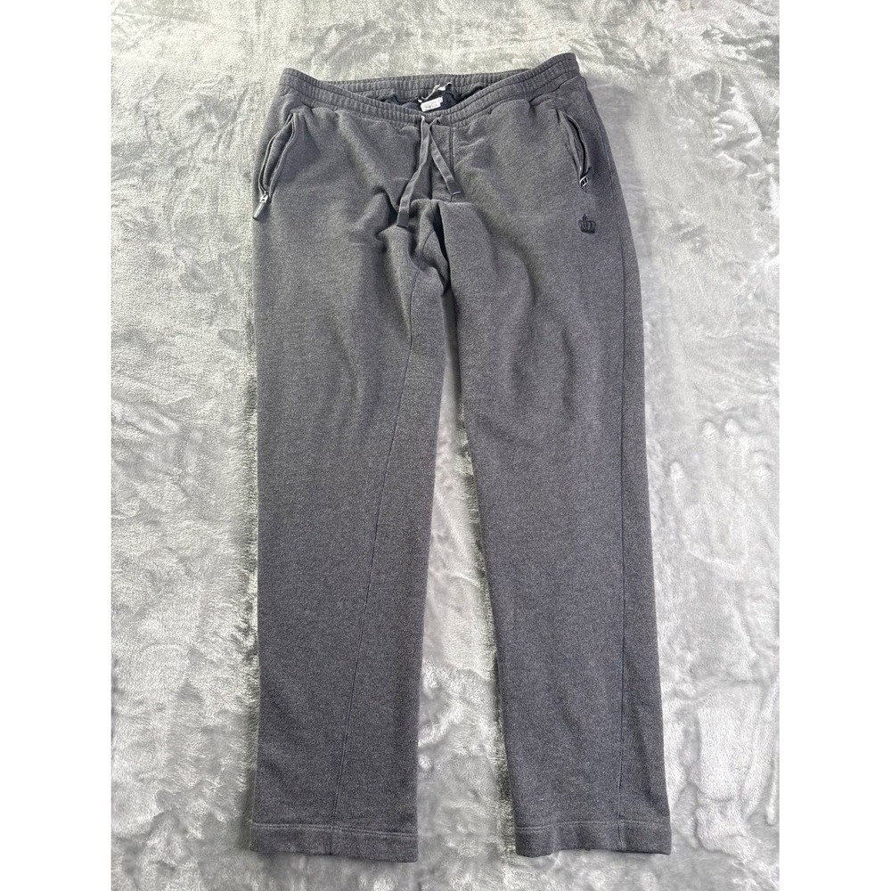 Dolce & Gabbana Men's Fleece Jogger Pants Charcoal Gray Crown Logo Italy Size 30